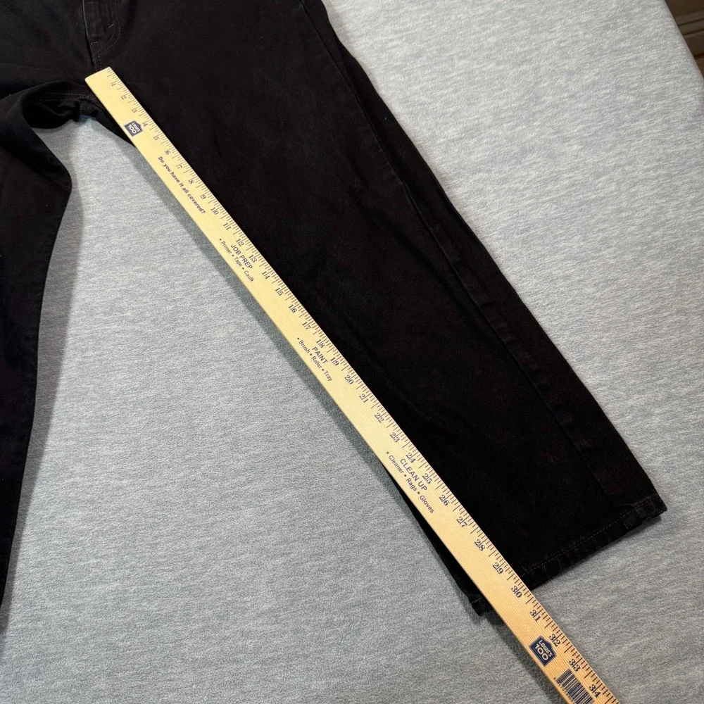 Levis 505 Jeans Mens 36x30 Black Regular‎ Straight Mid Rise Medium Wash